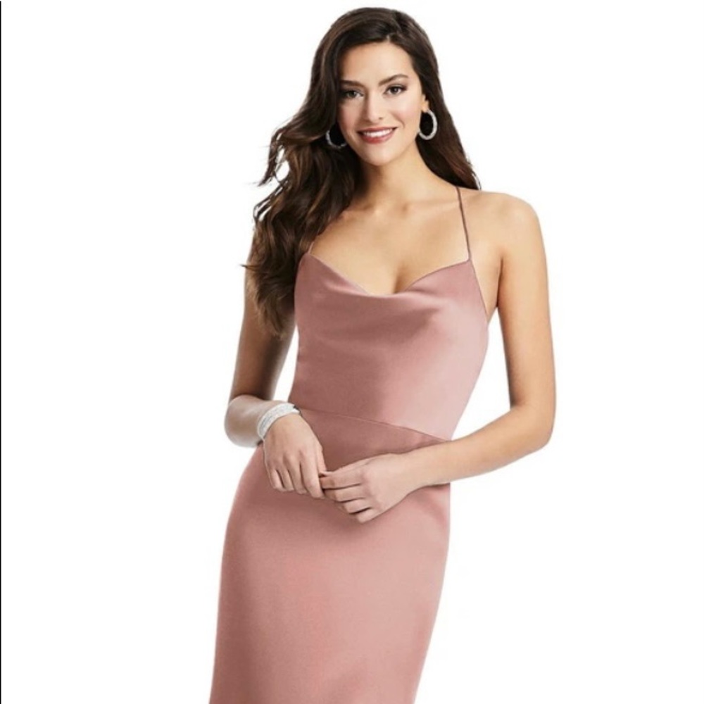 Dessy - Style: 3056; Fabric: Lux Charmeuse; Color: Sienna; Size: 4 - Worn once!